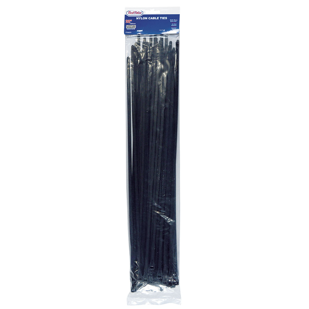 Zuncho plastico negro 32x (50pc). Negro. 32 x 9mm