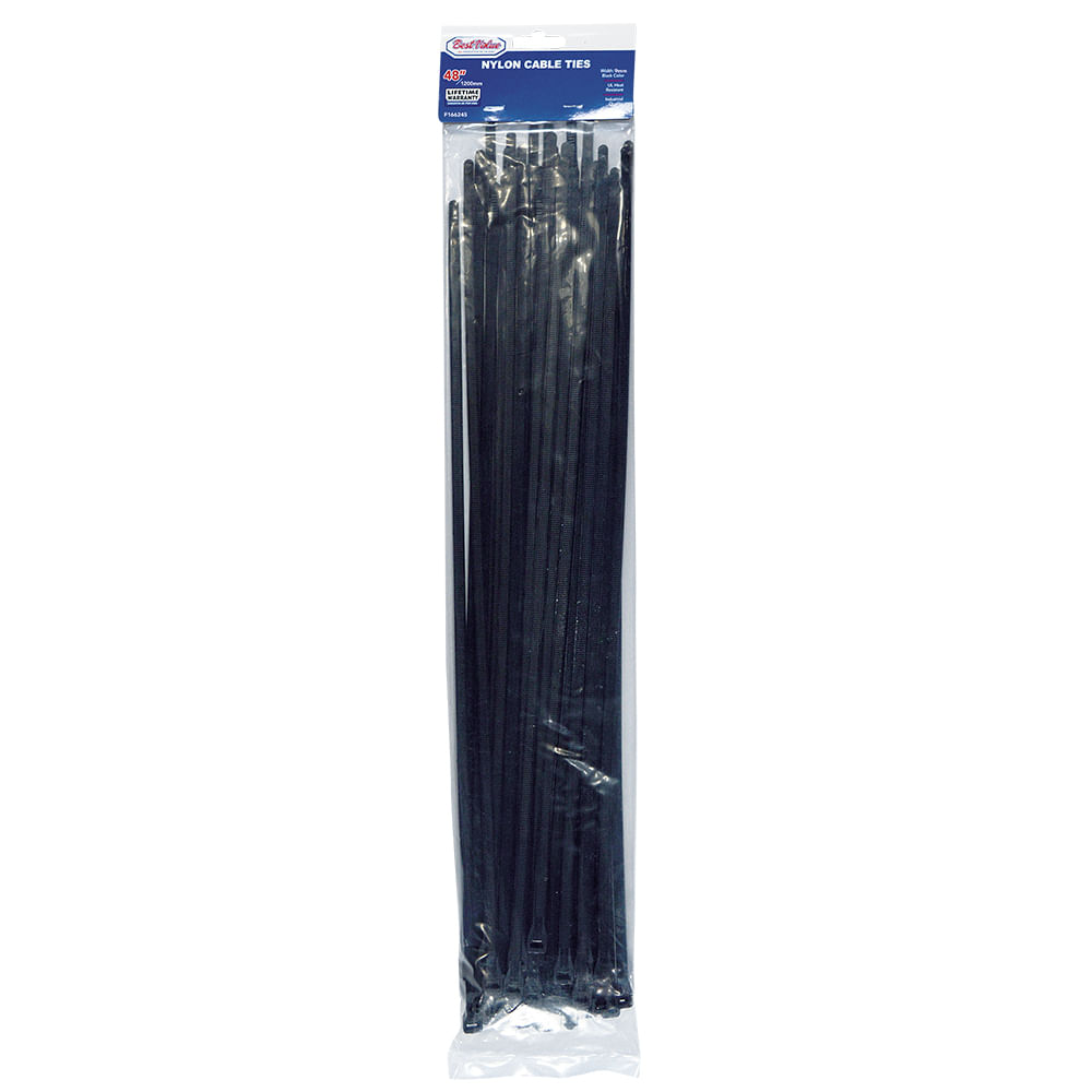 Zuncho plastico negro 48x (50pc). Negro. 48 x 9mm