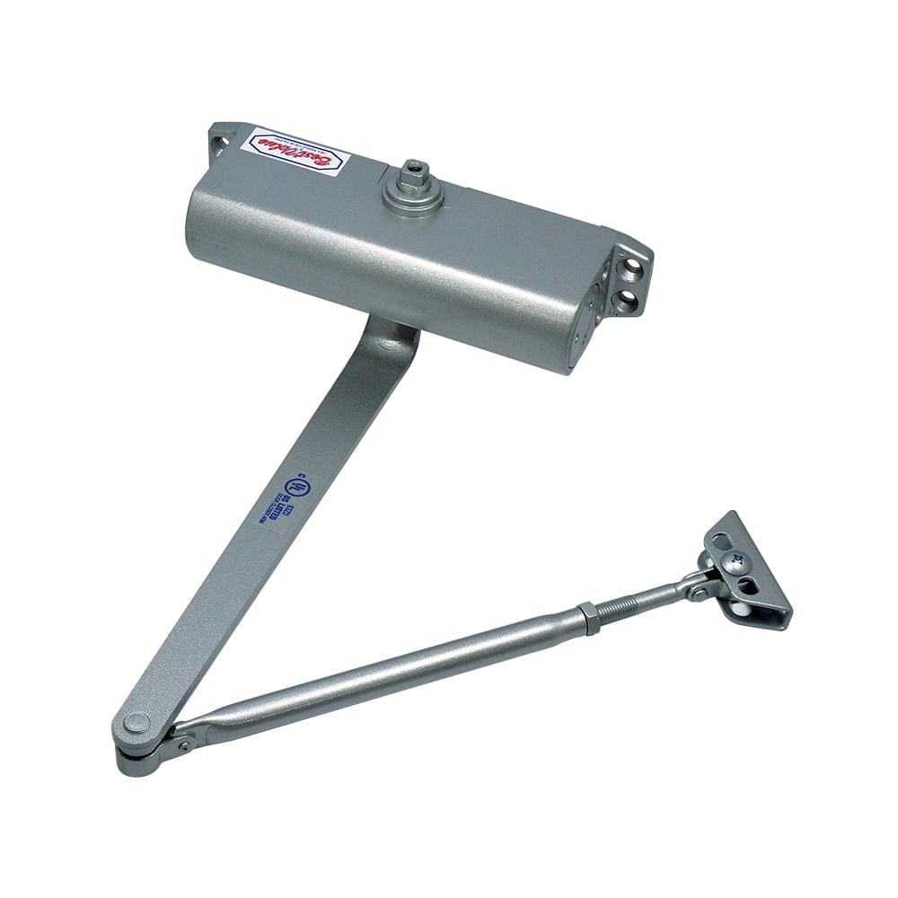 Cierrapuerta bestvalue ul plateado #3. Aluminio. #3