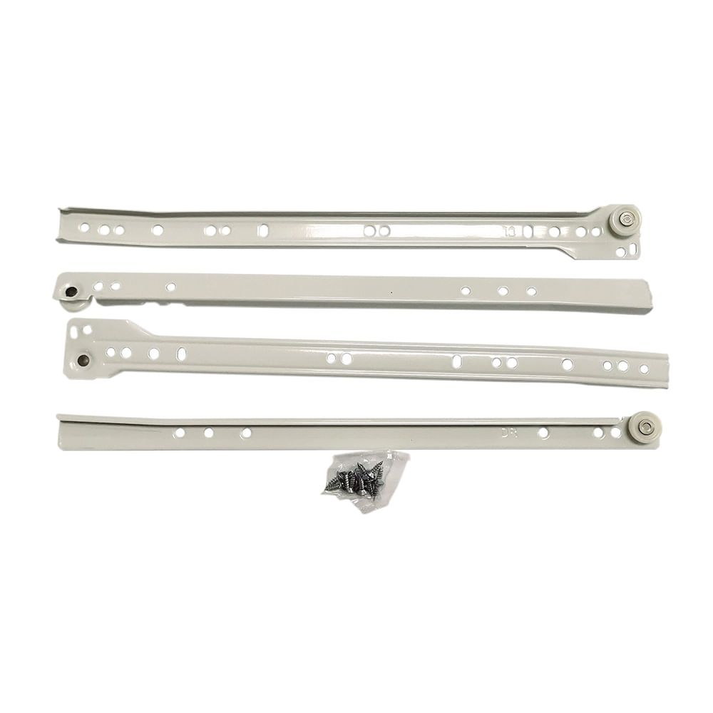 Correderas para gaveta de 14 blancas. Blanco.