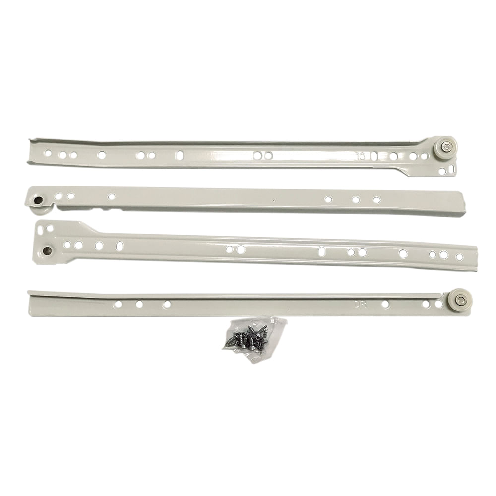 Correderas para gaveta de 16 blancas. Blanco.