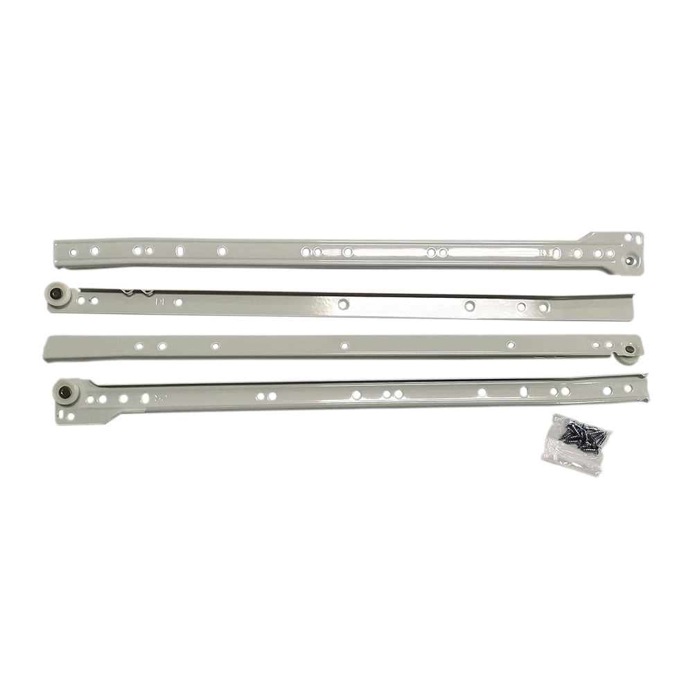 Correderas para gaveta de 18 blancas. Blanco.