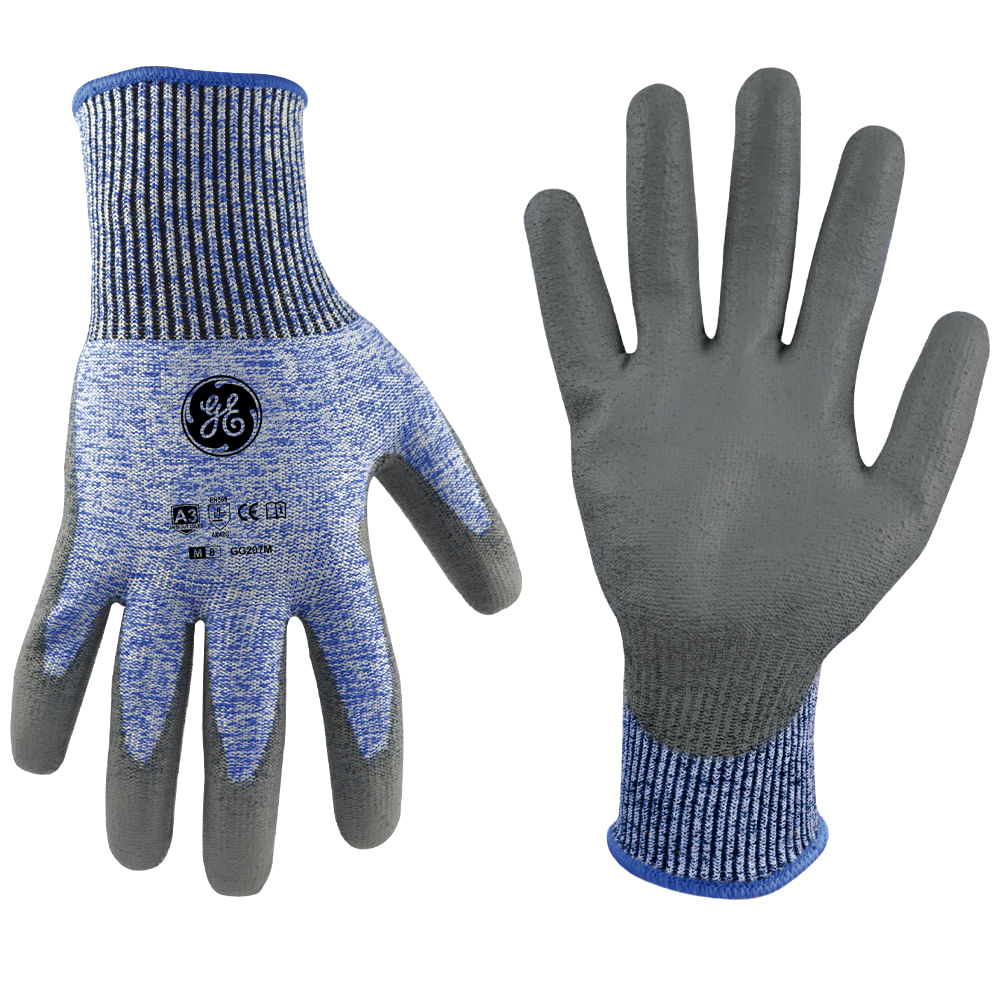 Guante rec pu a3 m ge. Indigo/blanco degradado. Medium