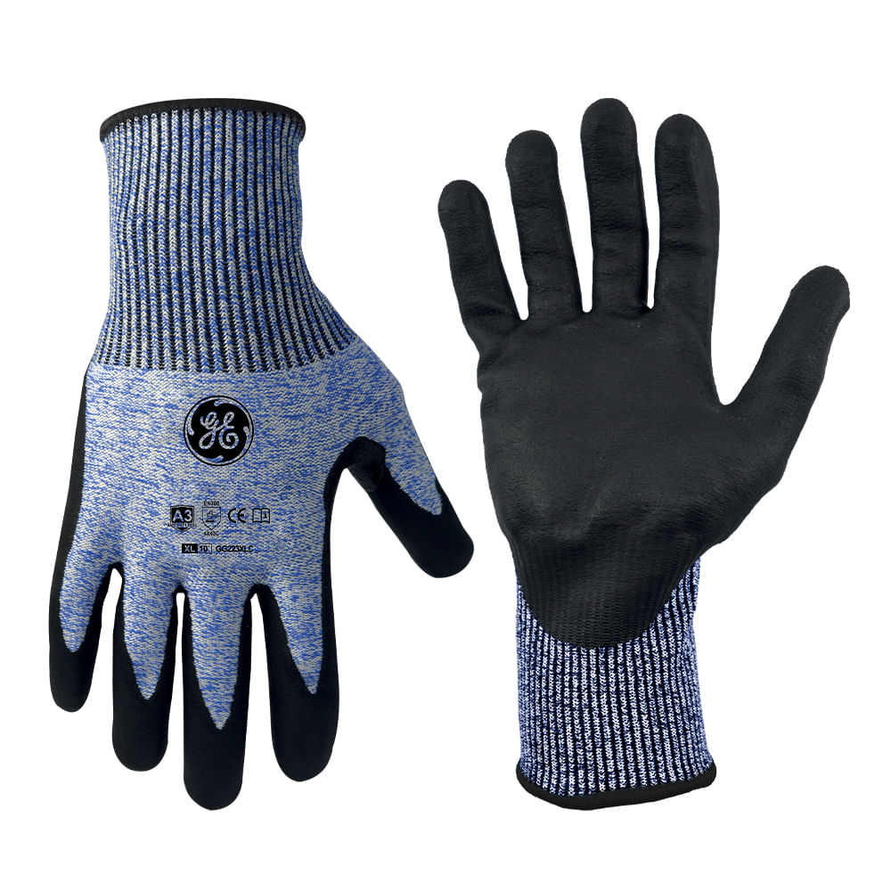Guantes rec micro espuma nitrilo ge a3 xl. Indigo/blanco degradado. Extra large