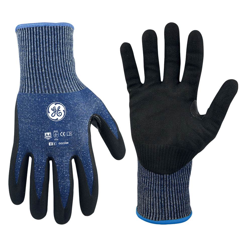 Guantes rec micro espuma nitrilo ge a4 12 pares m. Indigo degradado. Medium
