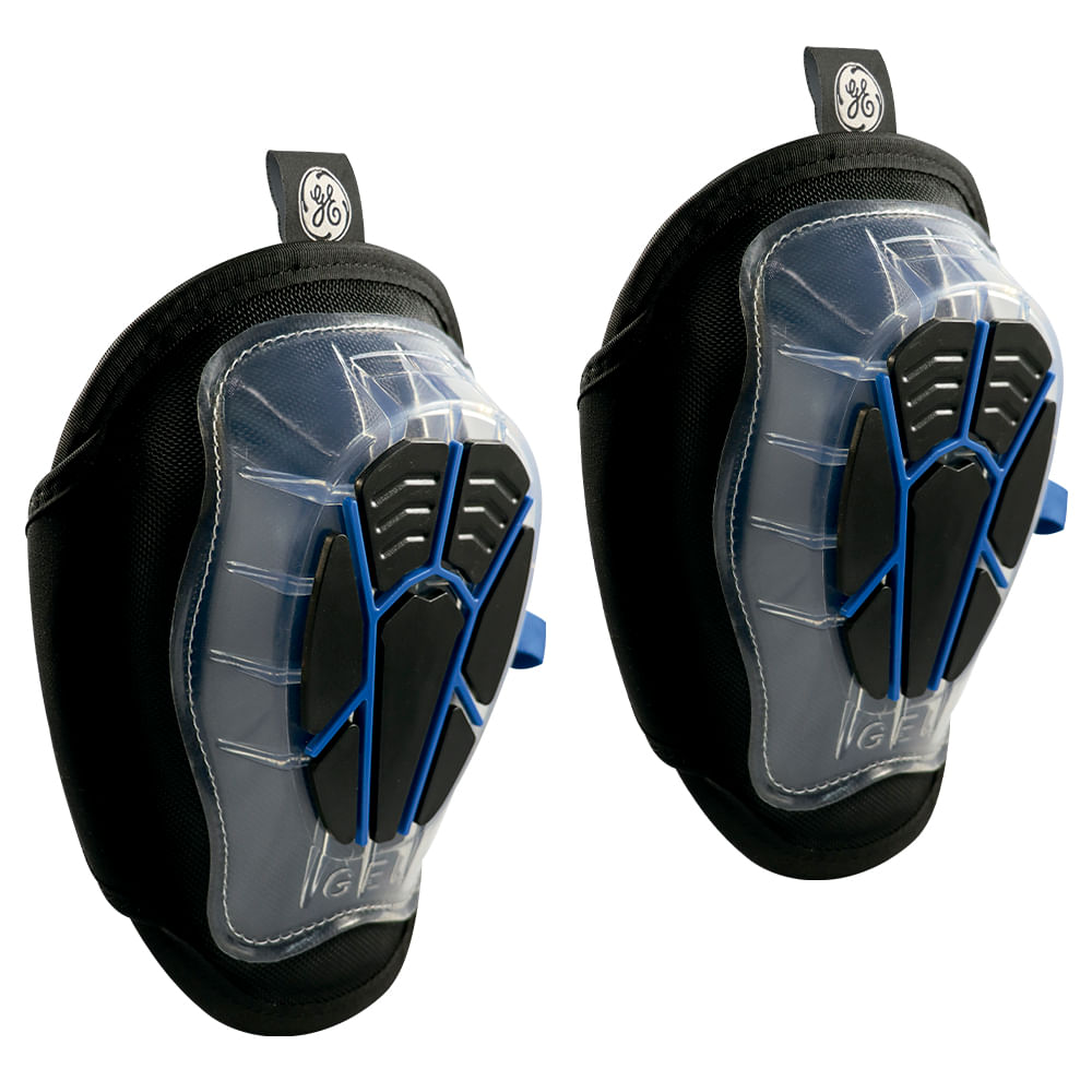 Rodillera con gel y soporte de tpe ge. Negro/azul