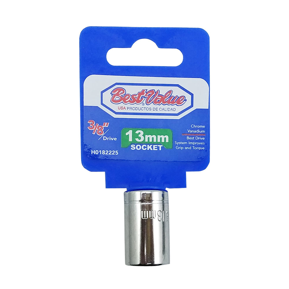 Socket 3/8. Cromo vanadio. 13mm
