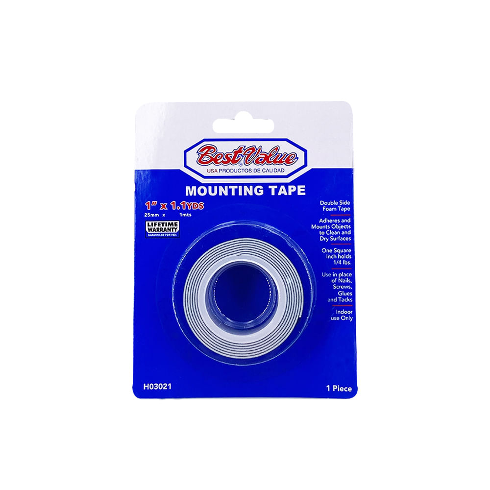 Tape doble contacto 1 (1 mts). Verde. 1(25mm)