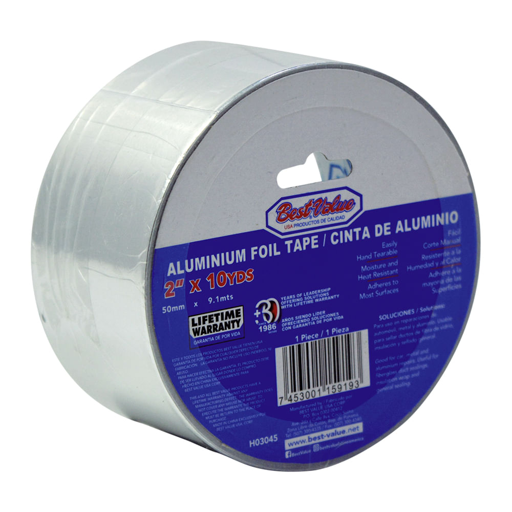 Tape de aluminio 2 (10 yds). Aluminio. 2(50mm)