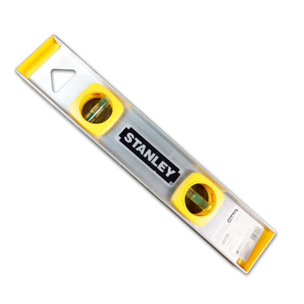 Nivel aluminio stanley 12 thrifty. Aluminio. (304 mm)