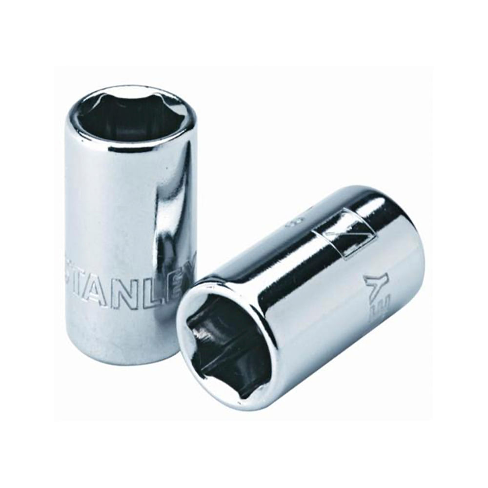 Socket stanley 1/4 corto 7/32 6pt. Cromo vanadio. X