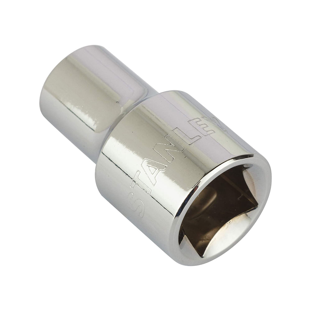 Socket stanley 1/2 corto 6pt. Cromo vanadio. X 15mm