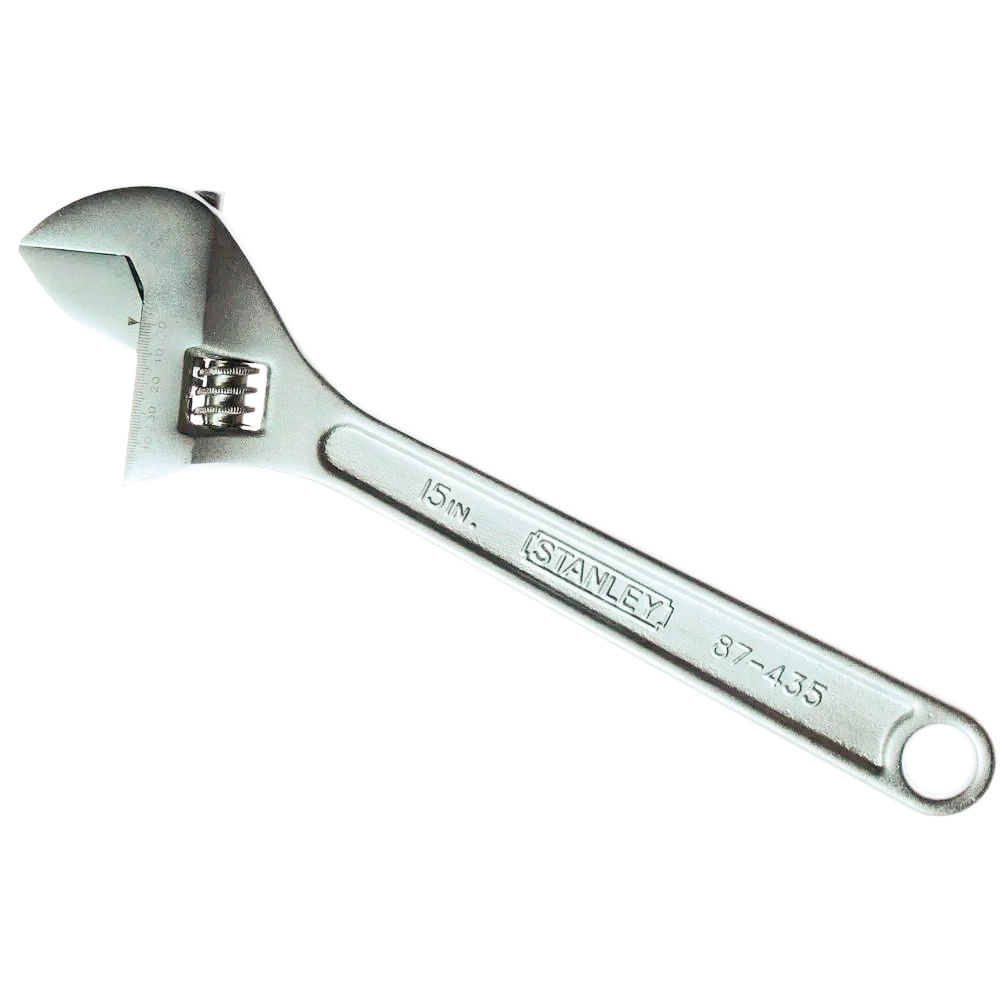 Llave ajustable stanley de 15. Cromado. 15 (381 mm)