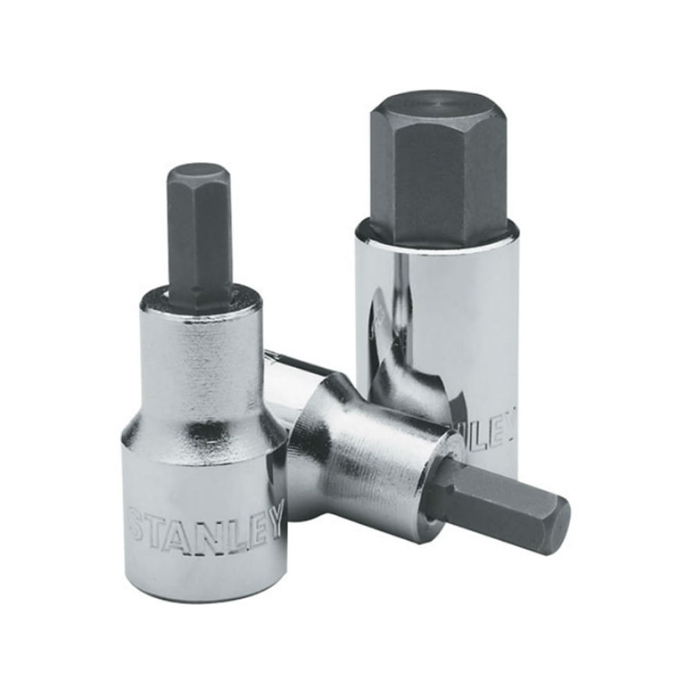 Socket stanley 1/2 punta hex. Cromo vanadio. X 14mm