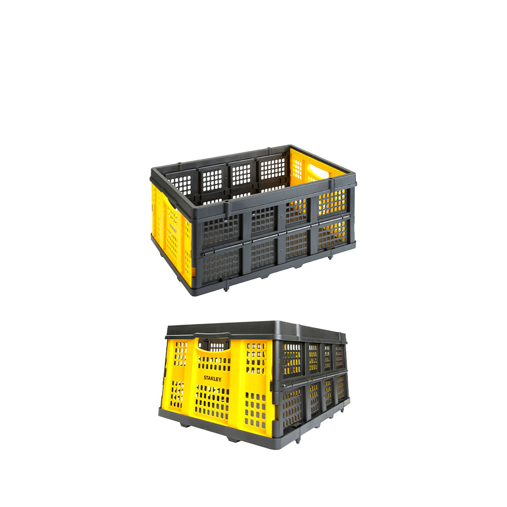 Canasta plastica plegable 25kg stanley ft505. Plastico.