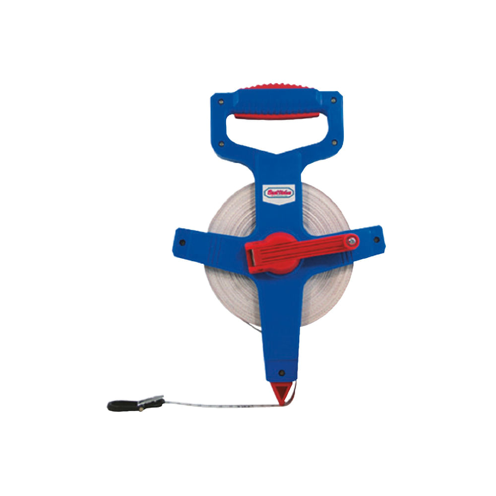 Cinta con mango 30mts fibra. Azul. 30m (100 pies/ft)