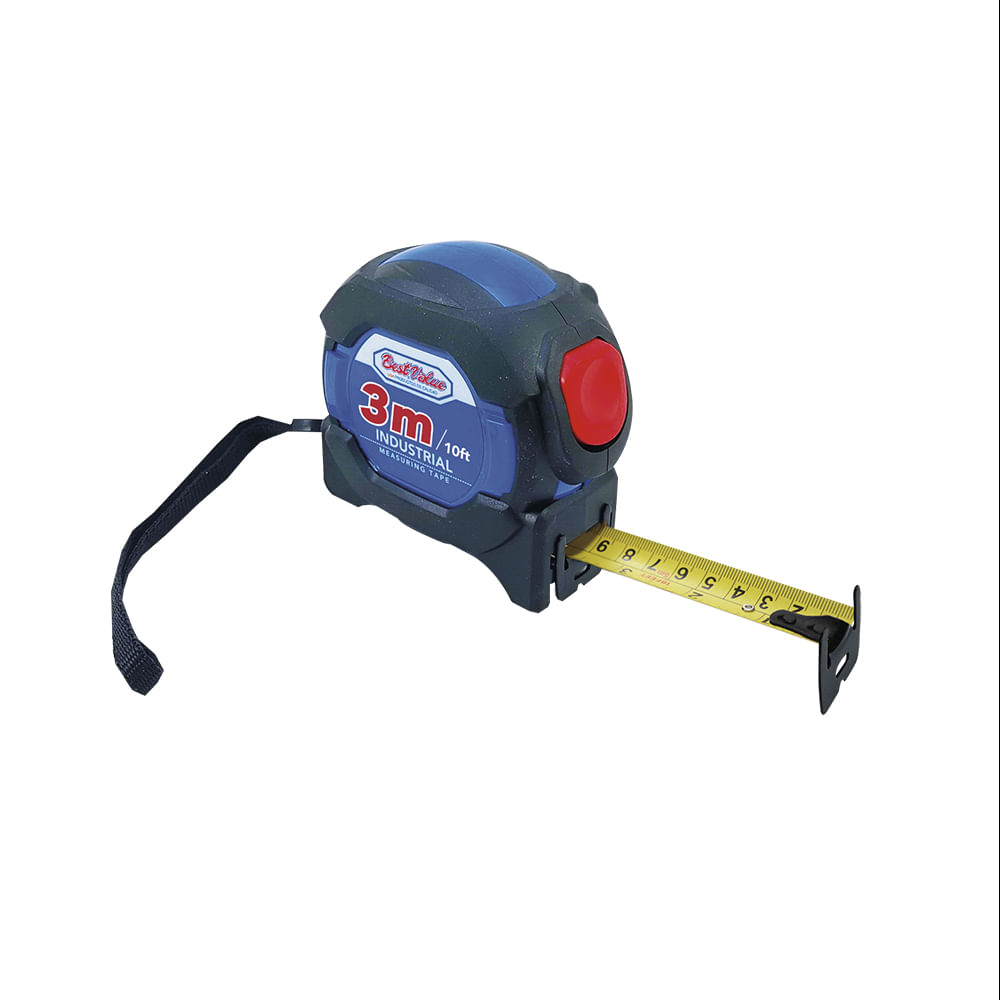 Cinta metrica 3mts ergo industrial. Azul / negro.