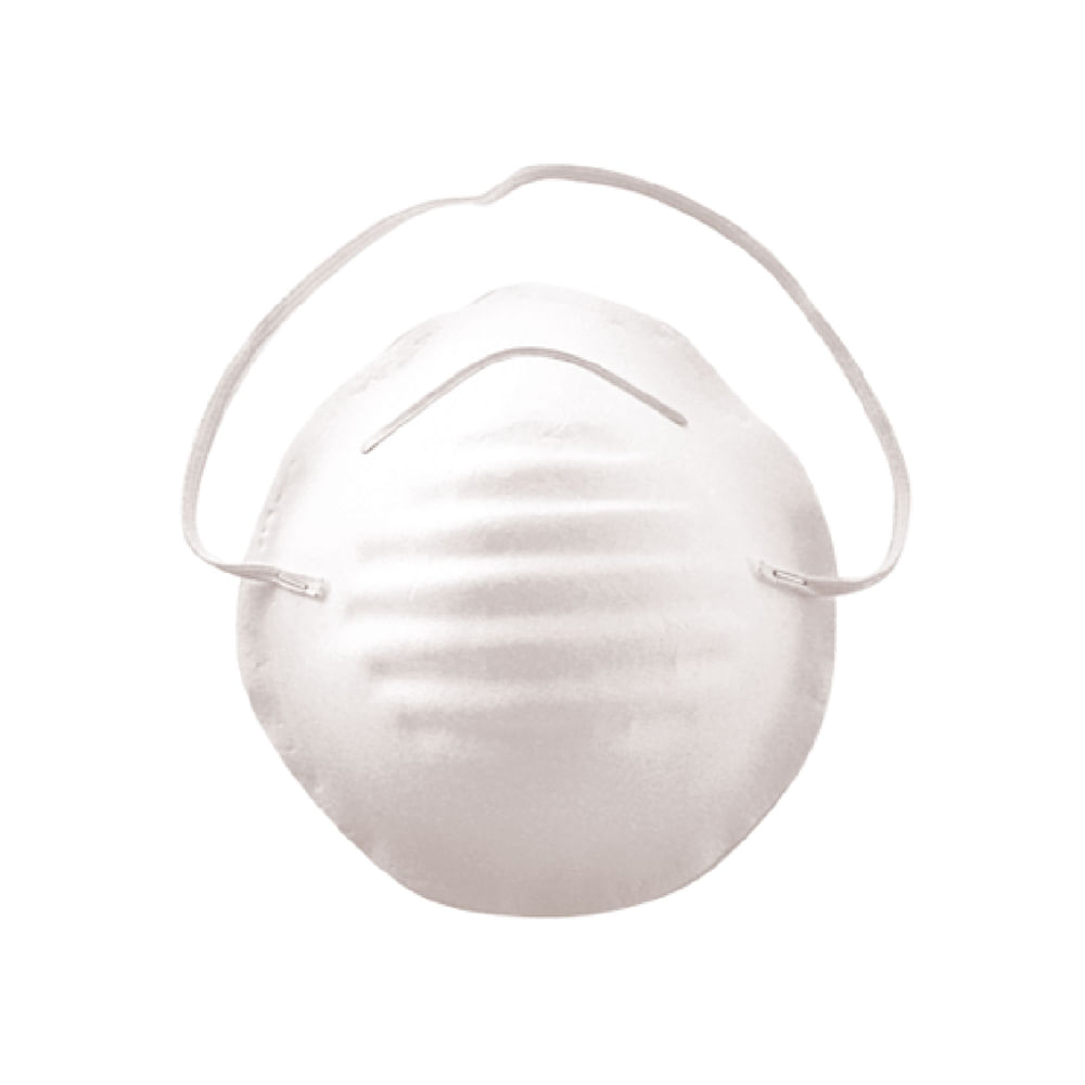 Mascarilla desechable para polvo bestvalue. Blanco. 50 pcs