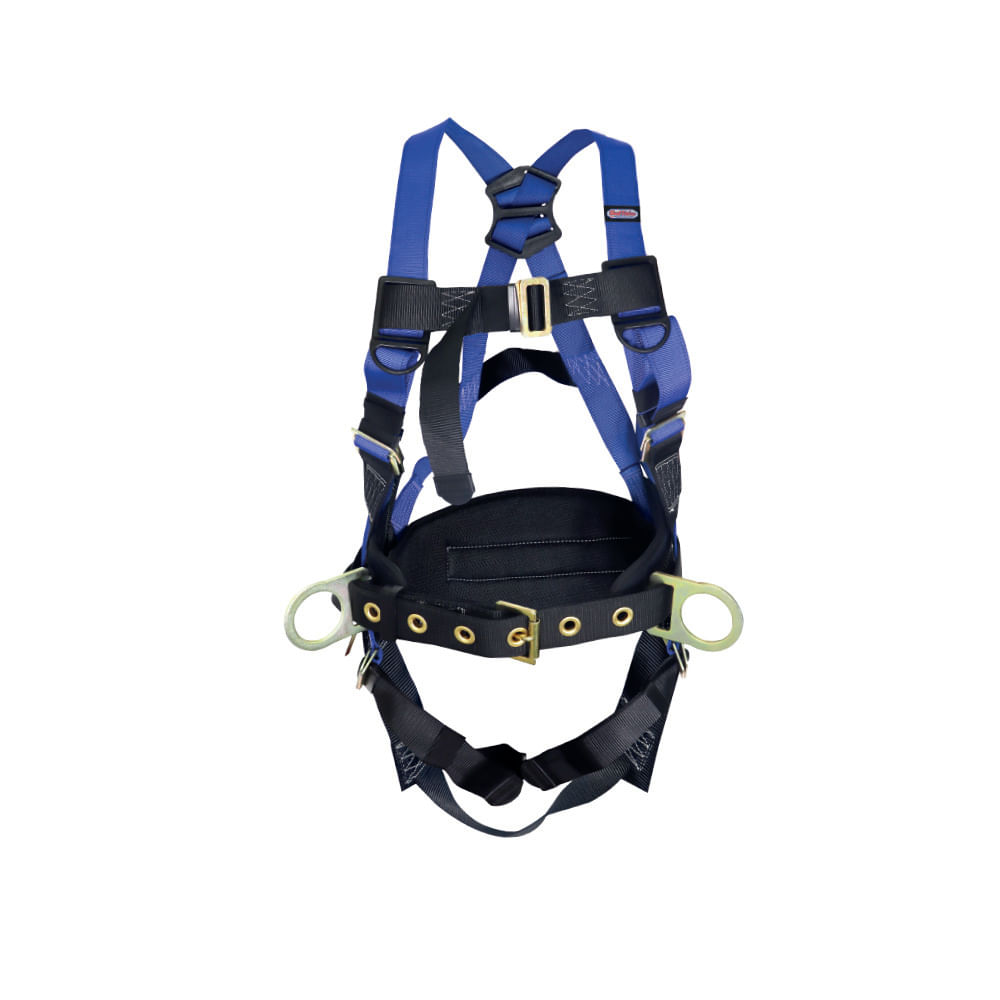 Arnes de seguridad con soporte lumbar. Azul. 140kgs