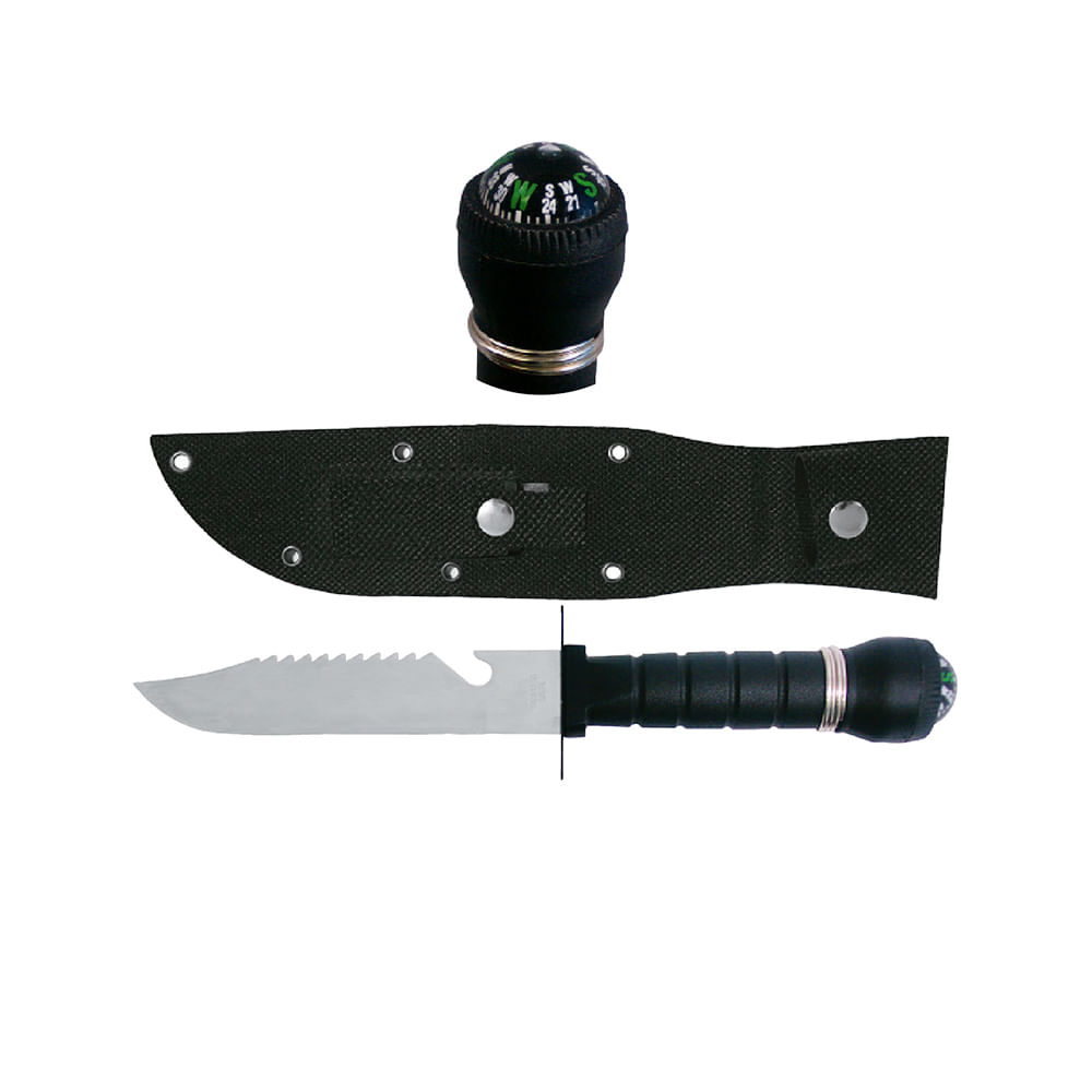 Puñal de supervivencia. Negro. 11 (275mm)