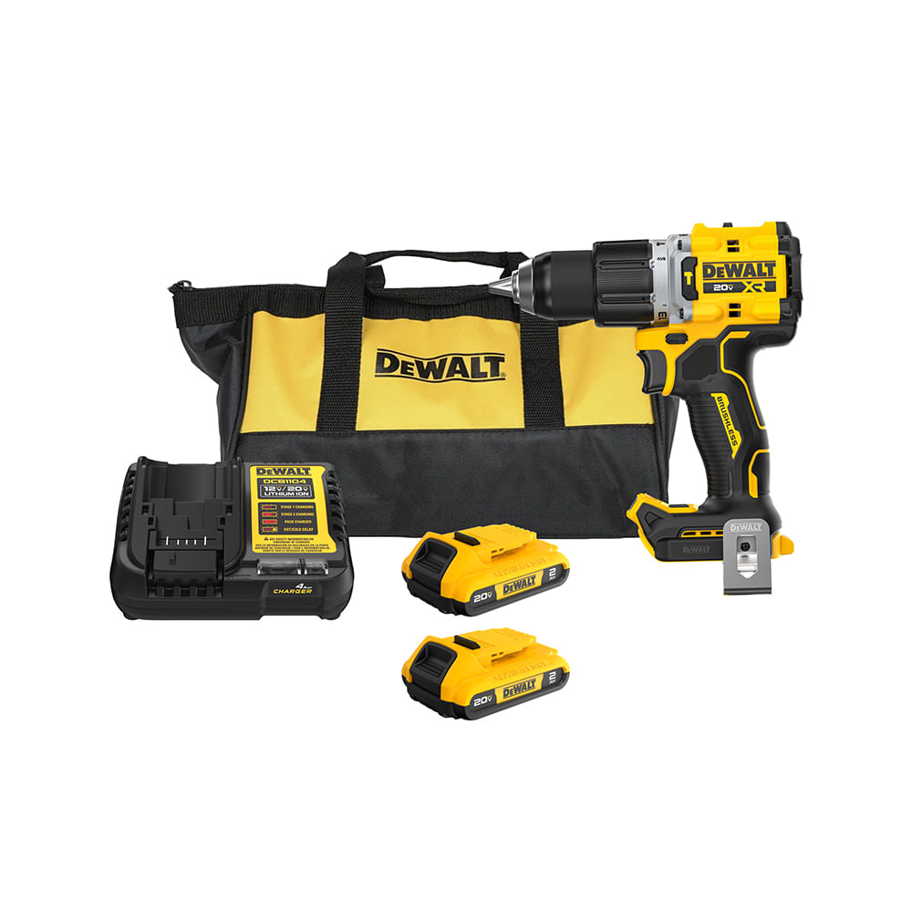 Taladro percutor 1/2" inalámbrico dewalt dcd806d2-b3