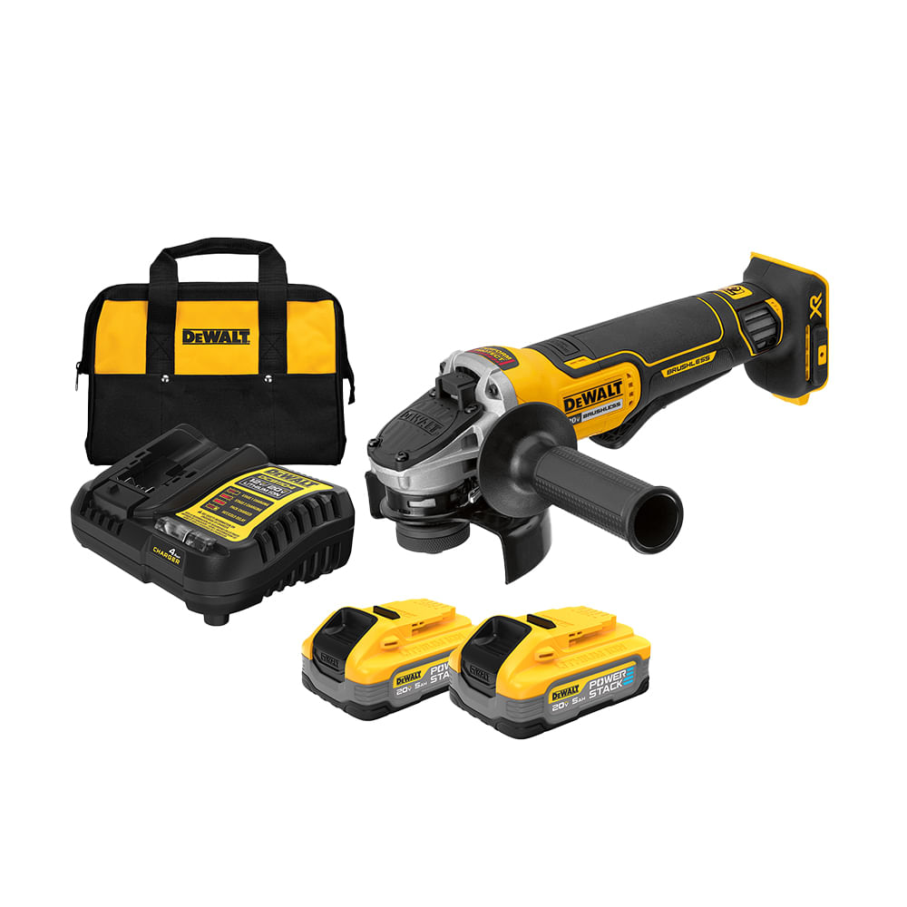 Esmeriladora dw 4-1/2 inal 20v 5ah dcg413h2