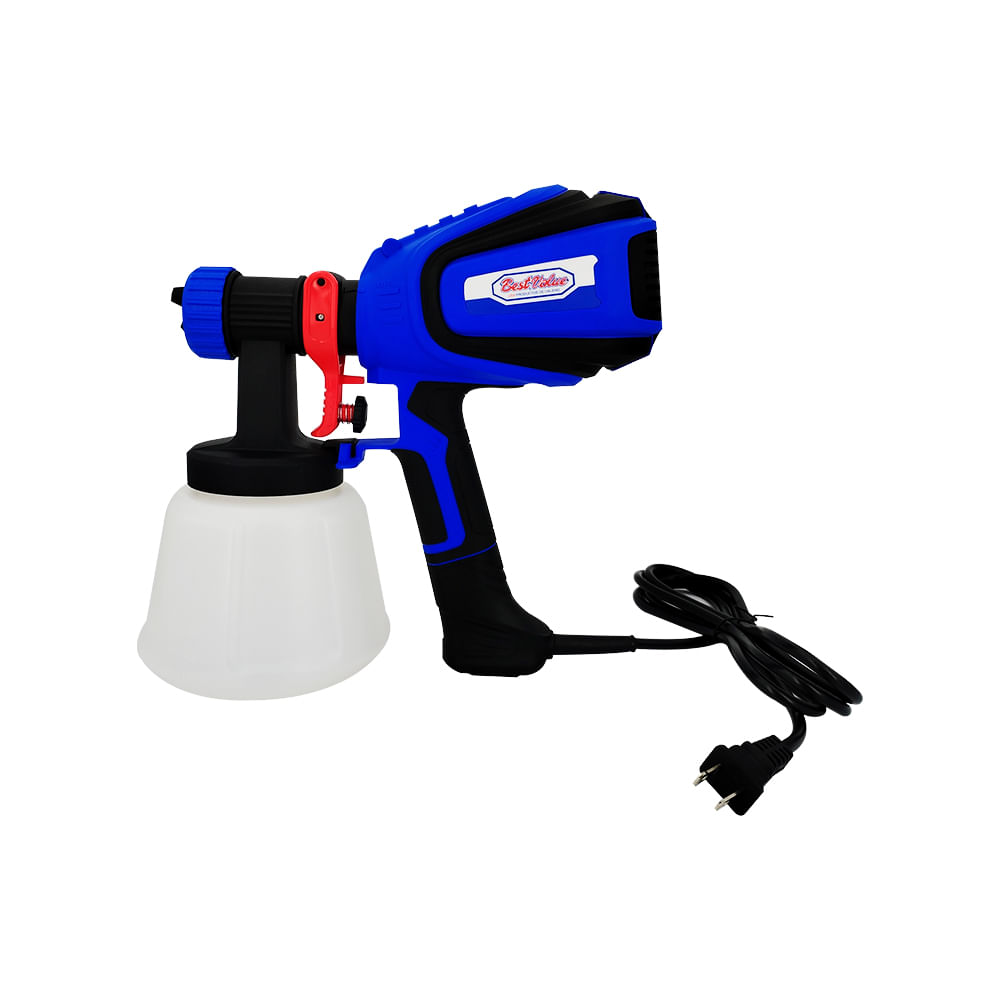 Pistola para pintar electrica 600w 1200ml. Negro. 600w. (en spray)