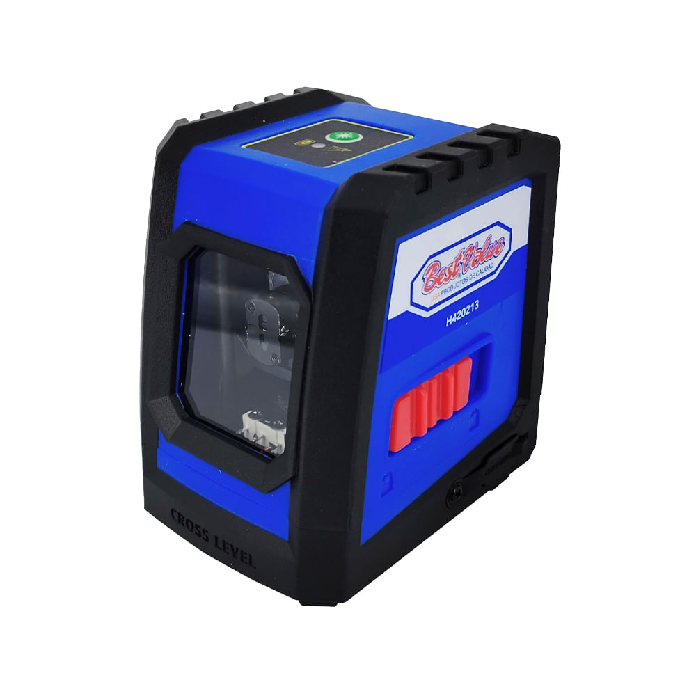 Nivel laser con baterias recargables. Azul. 23m