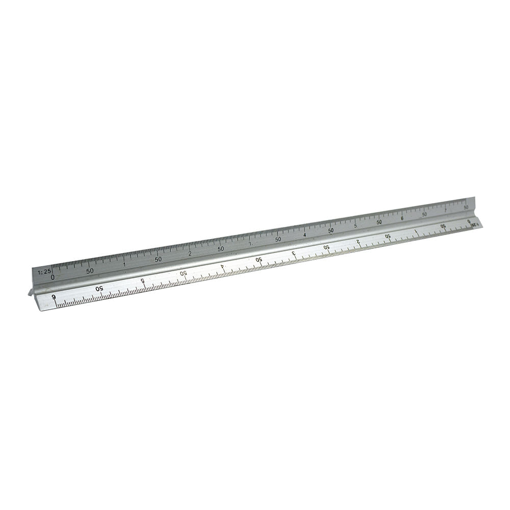 Escalimetro de aluminio bestvalue 12. Aluminio. 12