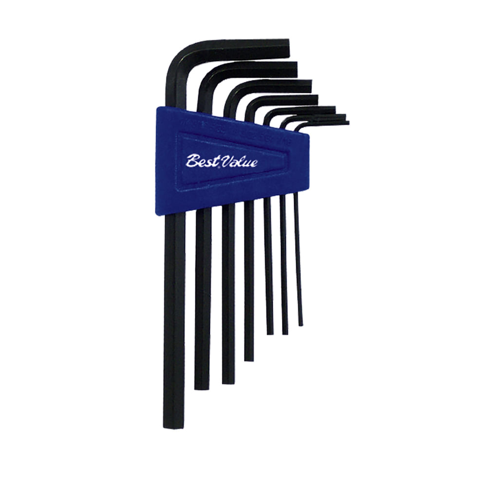 Juego llaves allen 7pc pul. Esmaltado. 7 pcs