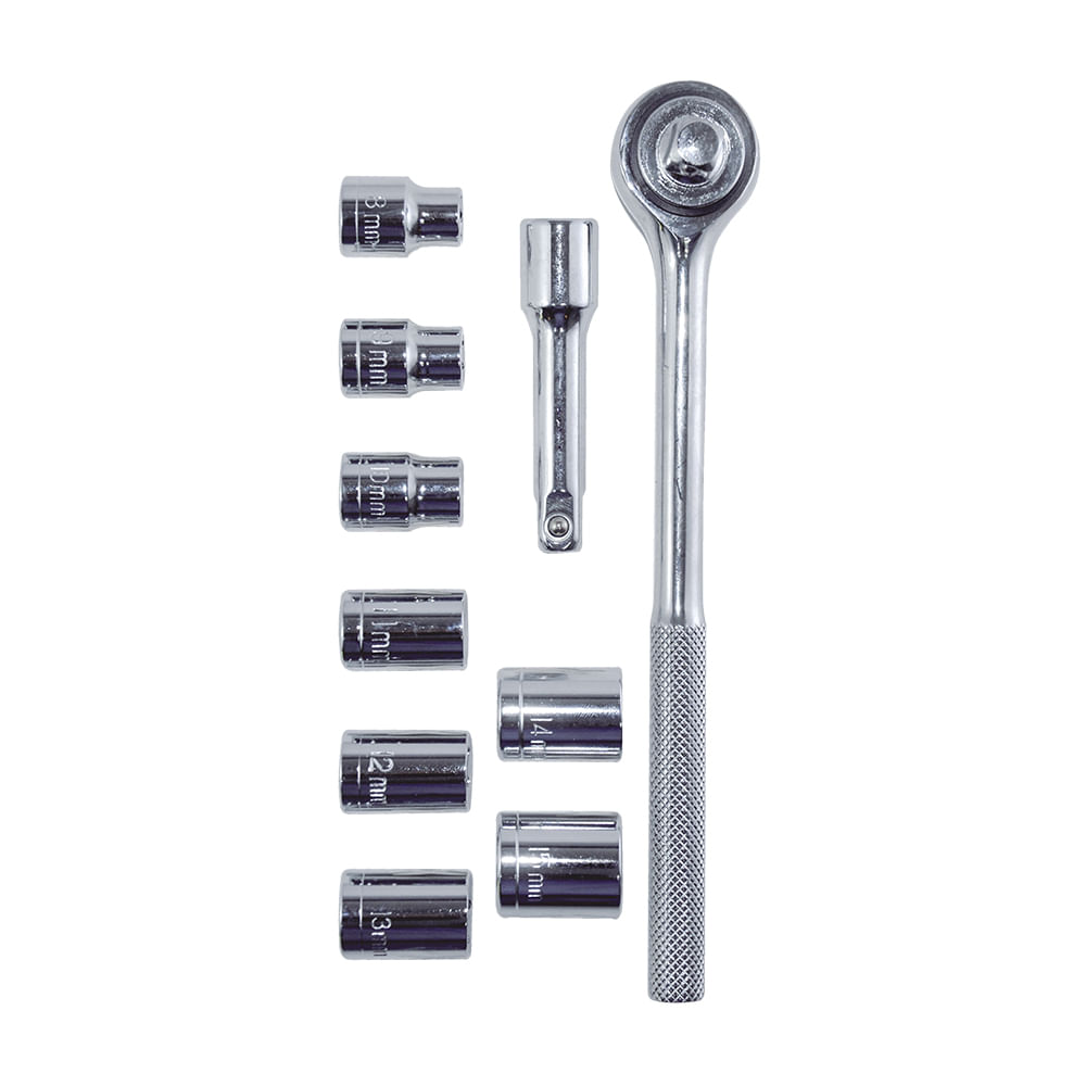 Juego de socket 3/8 10 pcs