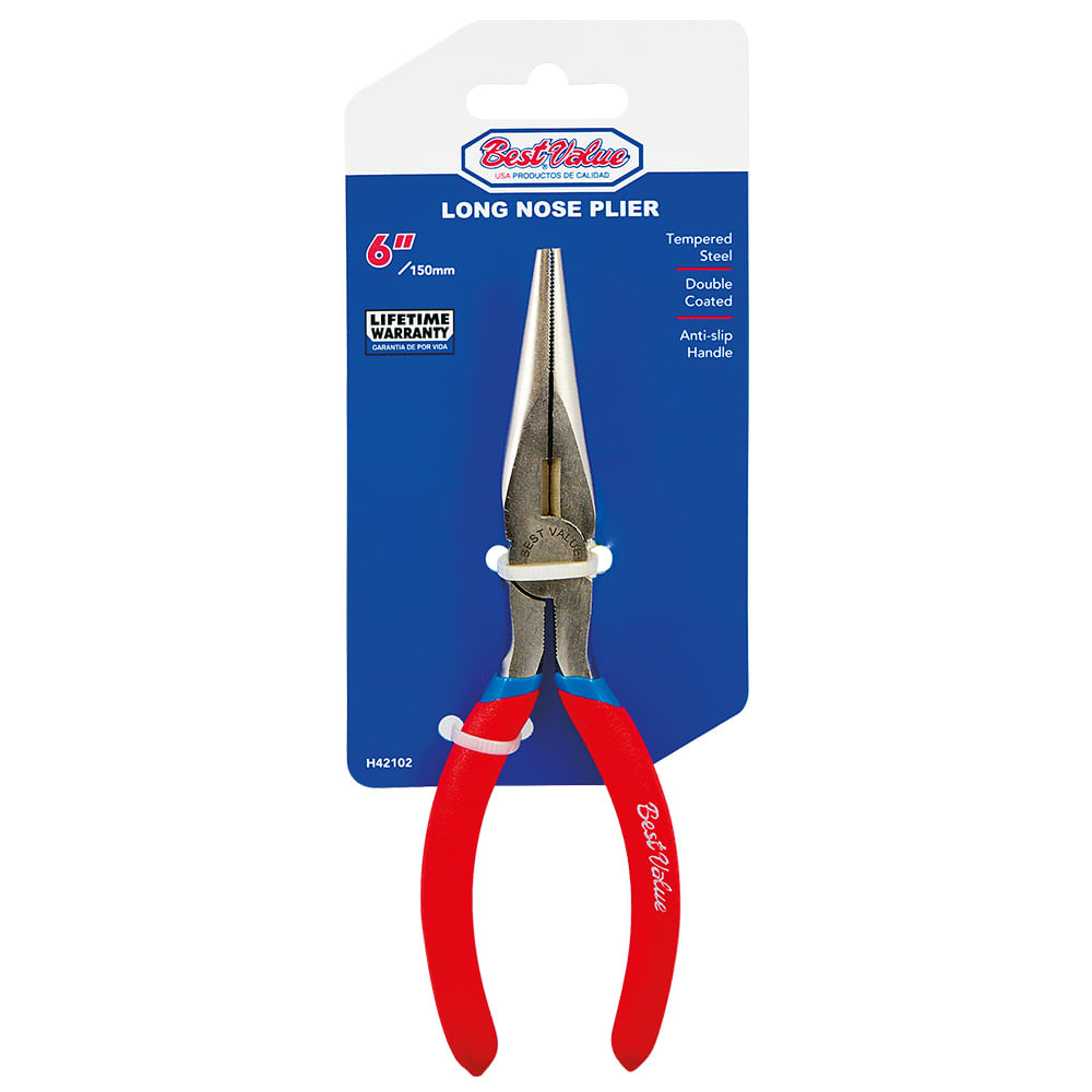 Pinza de punta 6. Acero templado. 6