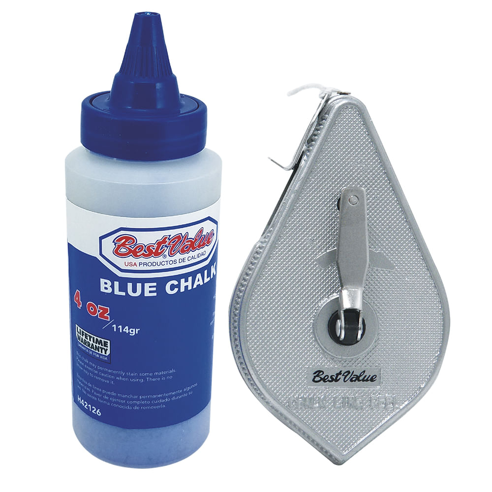 Tiza linea aluminio 30 mts. (juego). Azul. 4oz