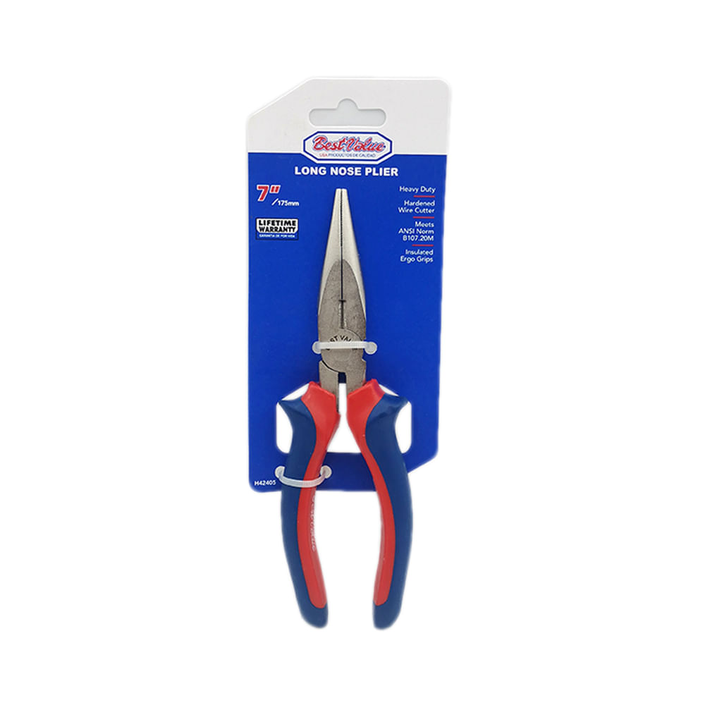 Pinza de punta crv 7. Cromo vanadio. 7