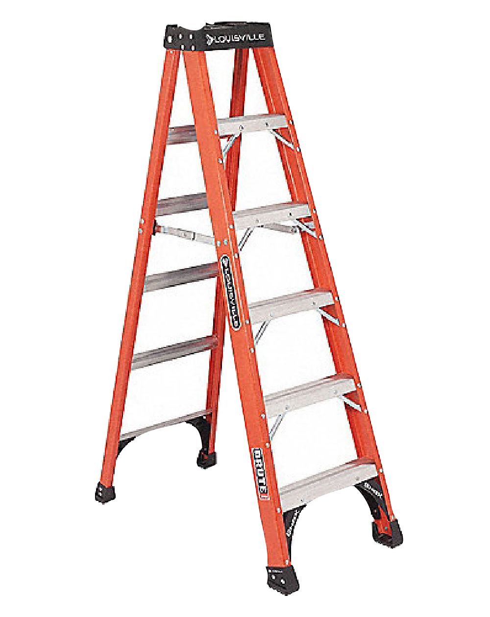 Escalera louisville fibra tij(300lb)12'. De vidrio. 12'