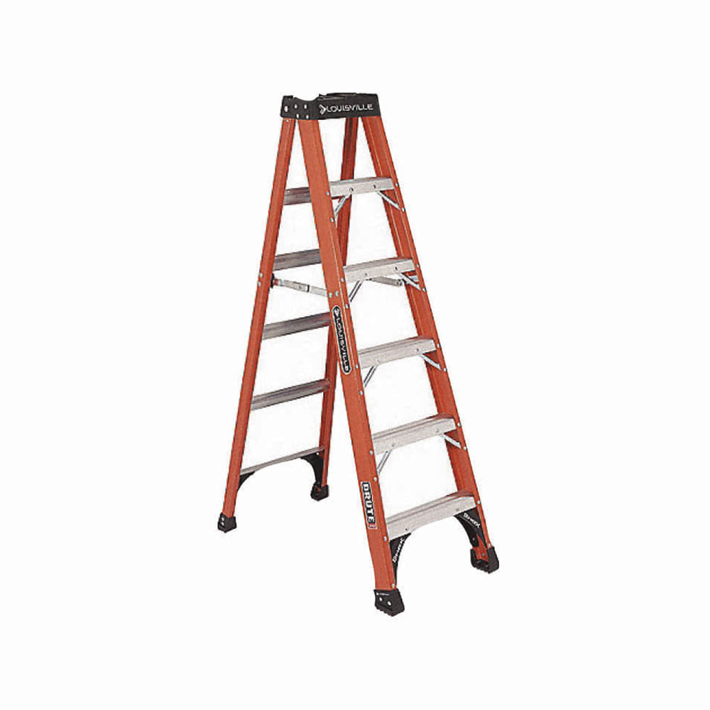 Escalera louisville fibra tij(300lb)12'. De vidrio. 12'