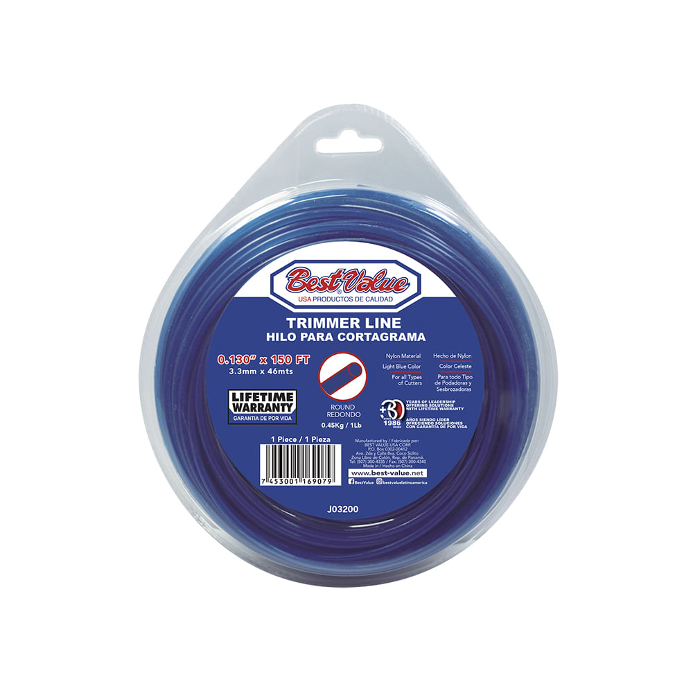 Hilo cortagrama. 130(150')celest red 1lb. Celeste. 0. 130” (celeste)