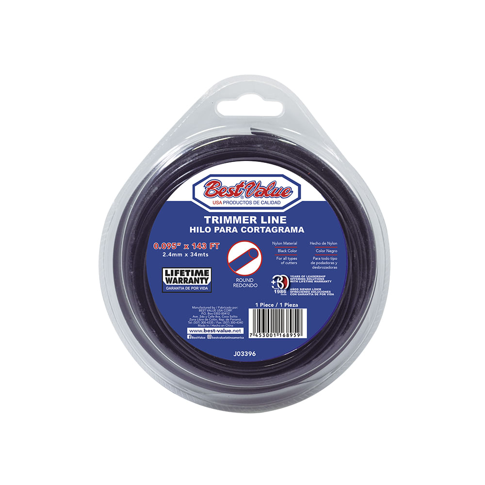 Hilo cortagrama. 105(50')negro redondo. Negro. 0. 105 (negro)