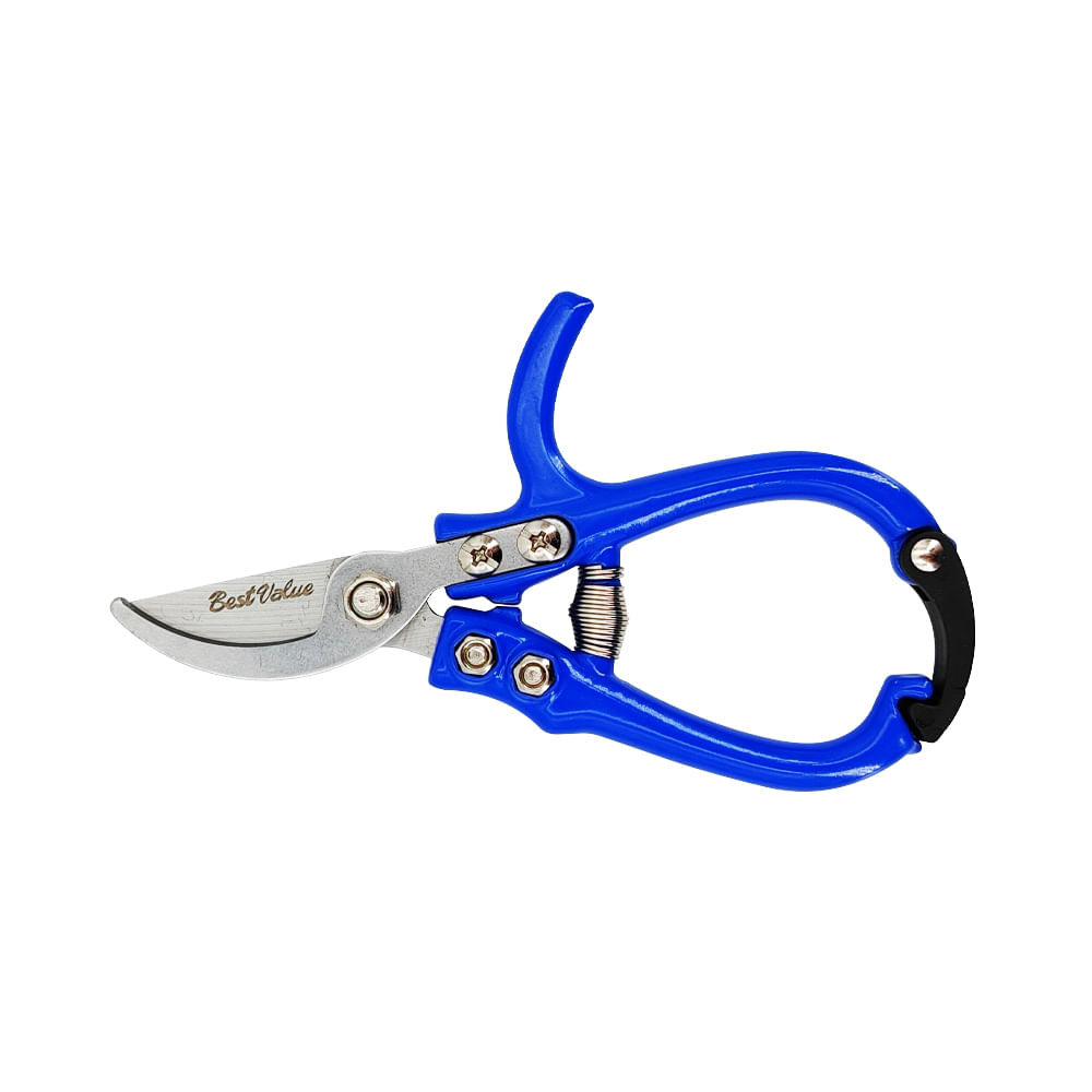 Tijera curva para frutas. Azul. 6