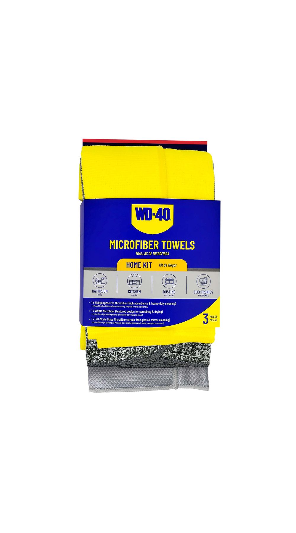 Toallas de microfibra surtidas para el hogar 3pcs