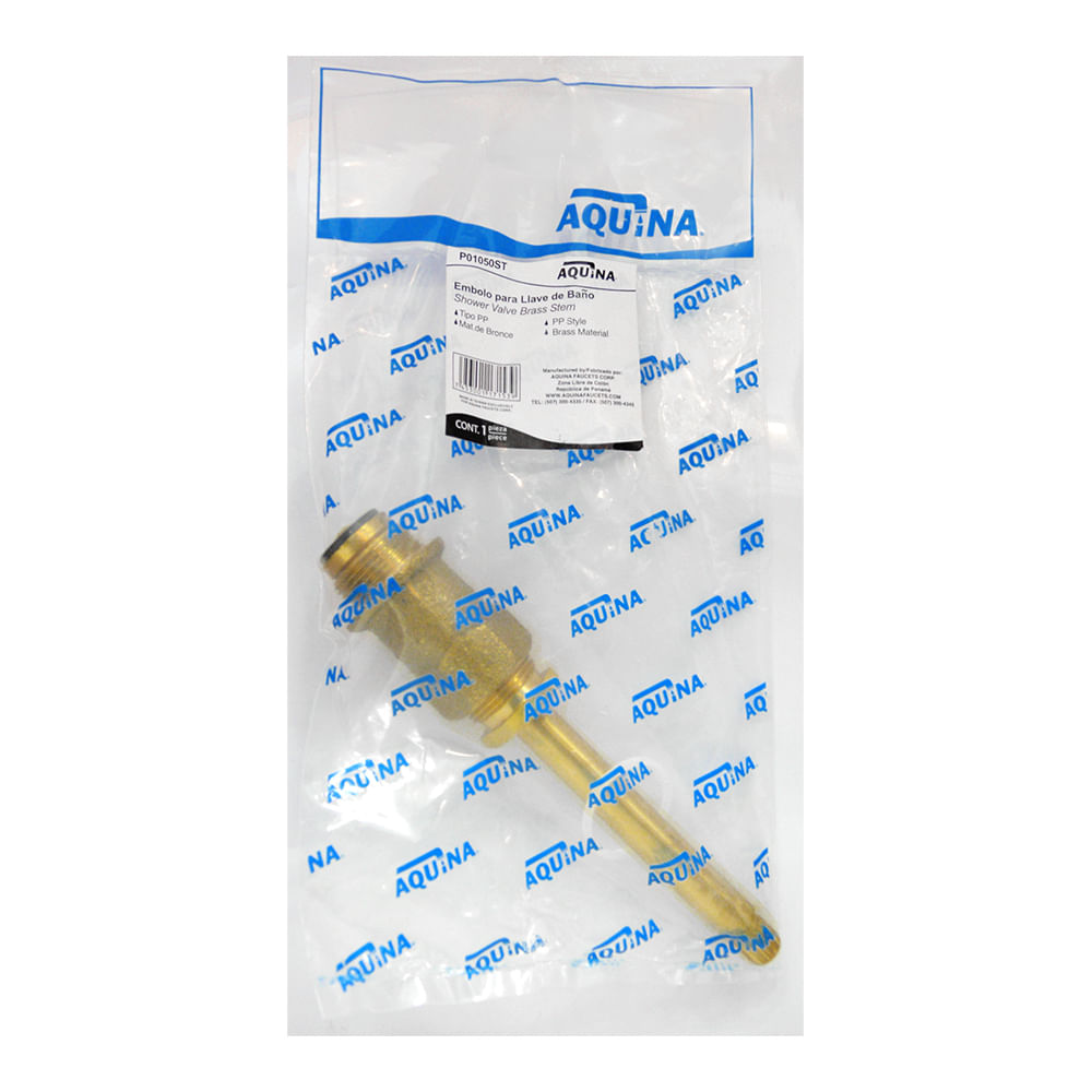 Embolo para llave de baño taiwan aquina. Bronce