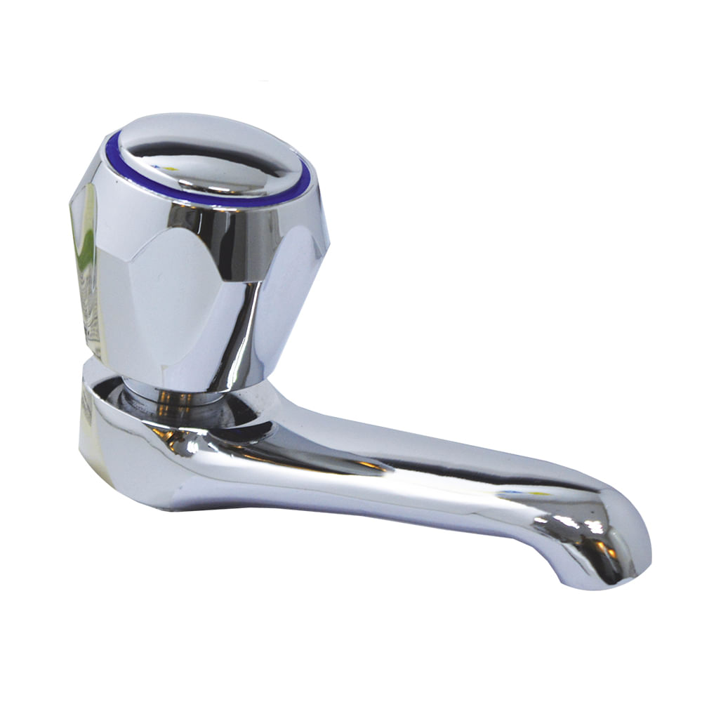 Llave sencilla lavamano tipo corona tw. Aquina. Cromado