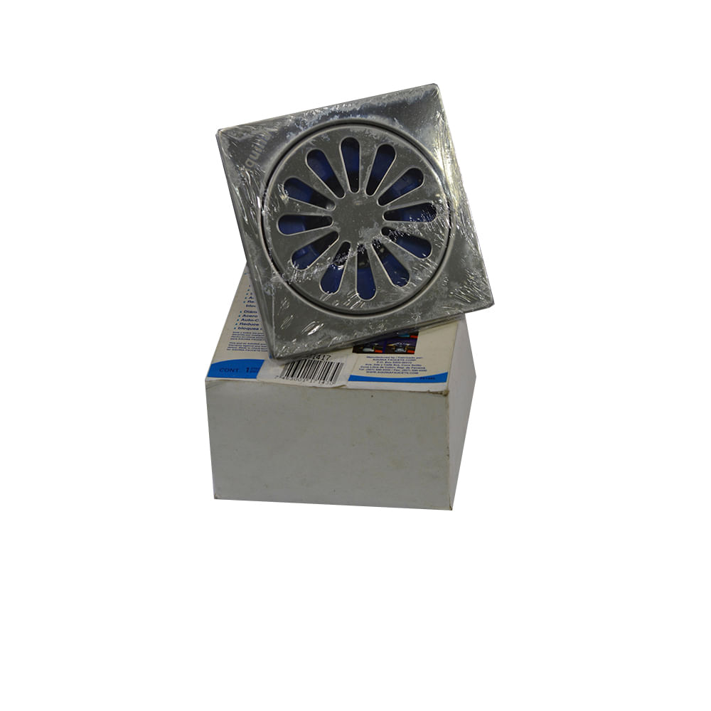 Parrilla para bano antiretorno a. Inox aquina. Acero inoxidable. 1-1/4