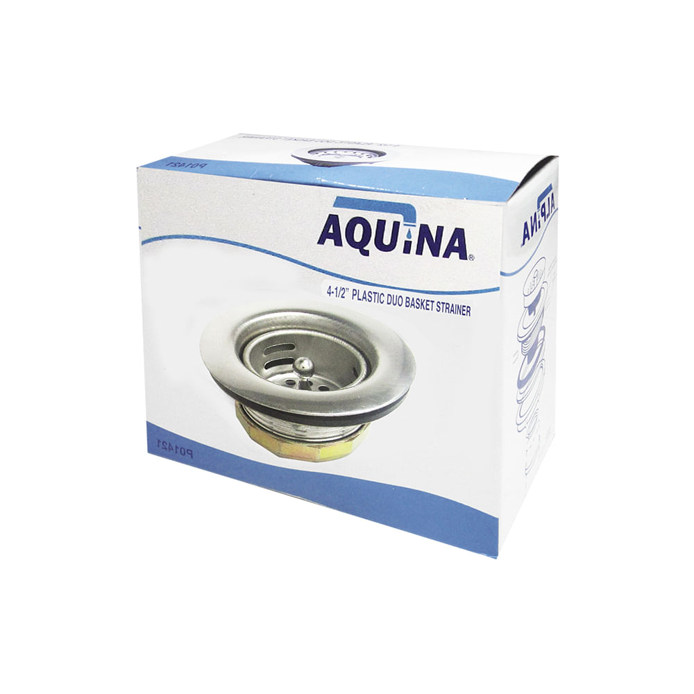 Canasta para fregador de bar aquina. Acero inoxidable. 2-1/2