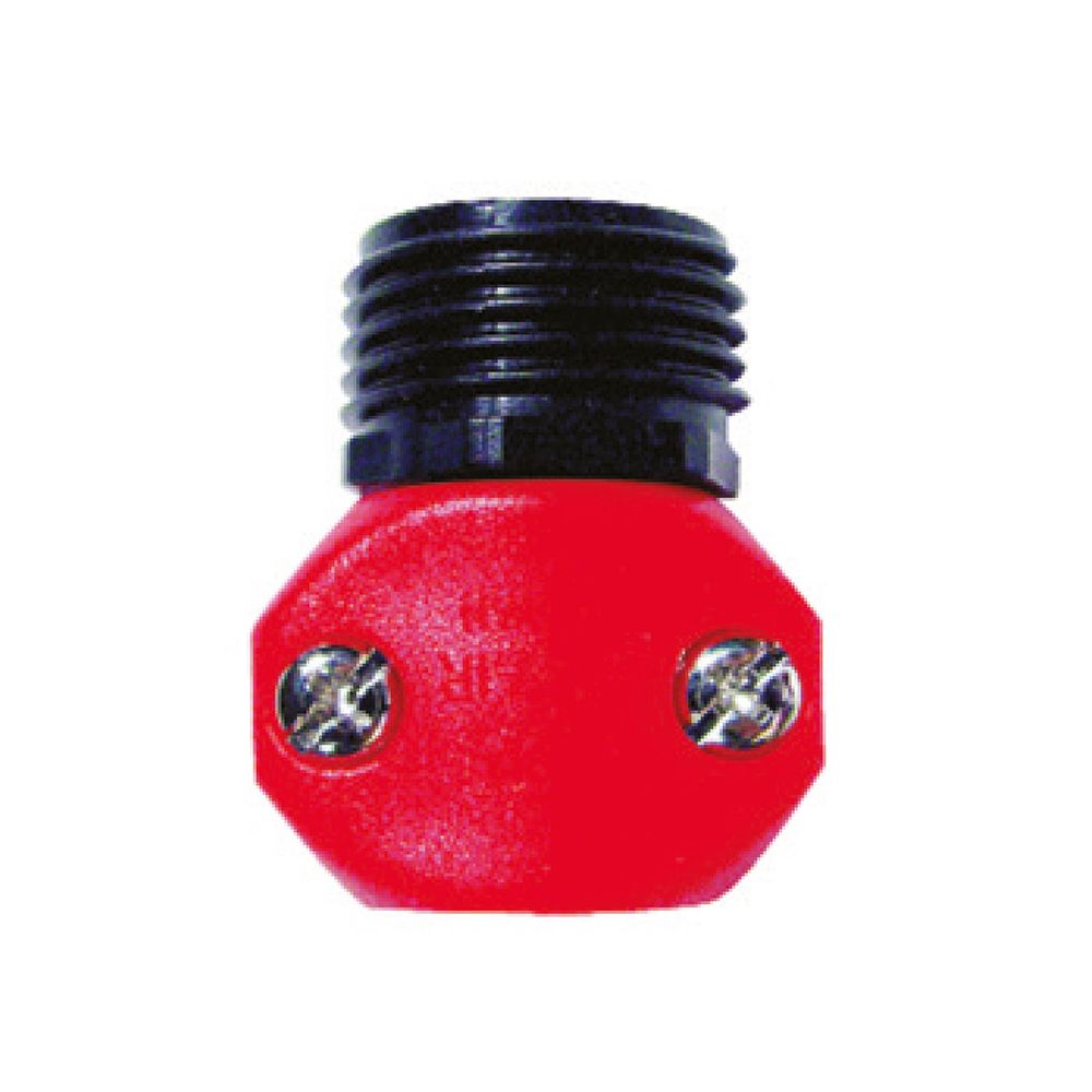 Coupling macho para manguera plast. 1/2. Negro/ rojo. 1/2