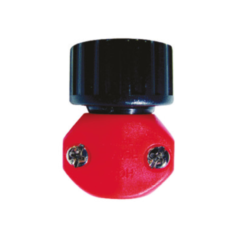 Coupling hembra para manguera plas. 5/8-3/4. Negro/ rojo. 5/8-3/4