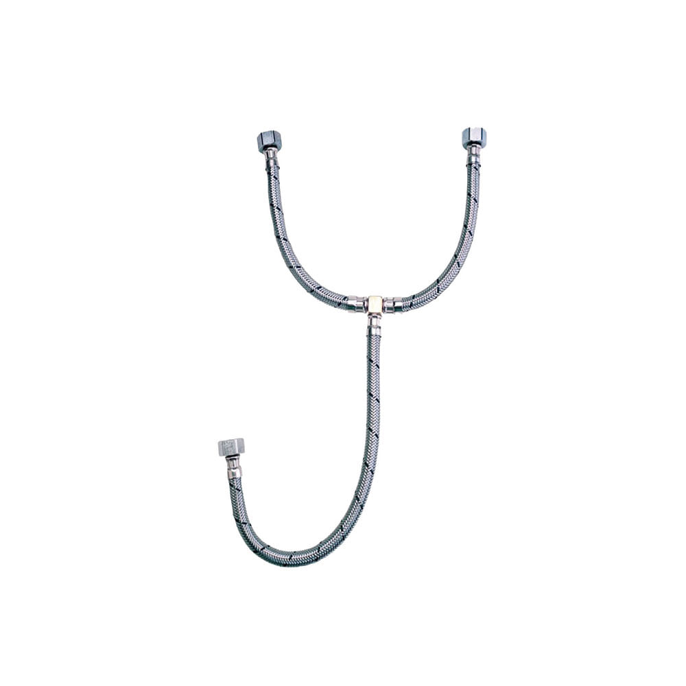 Manguera abasto acero y 1/2x1/2x3/8 coflex. Premium. 1/2 x 3/8