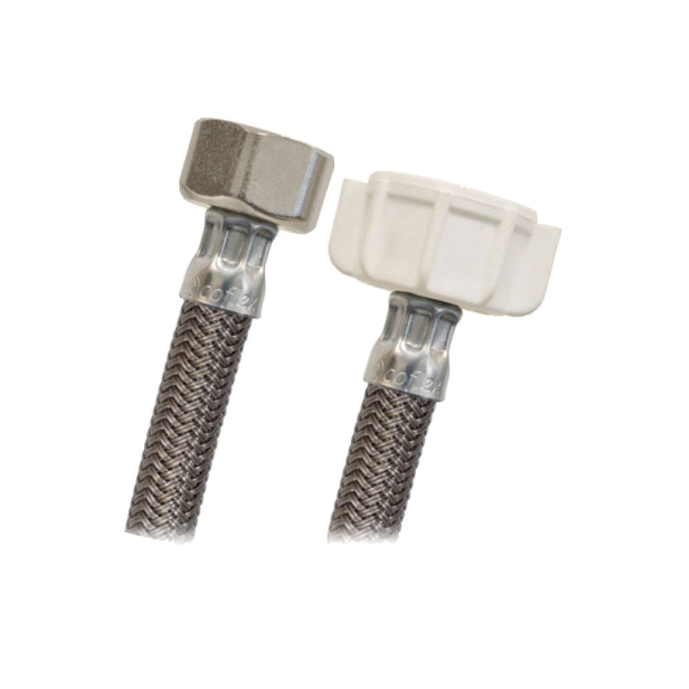 Manguera abasto coflex acero inodo. 16. Trenzado de ultra. 3/8 x 7/8 16