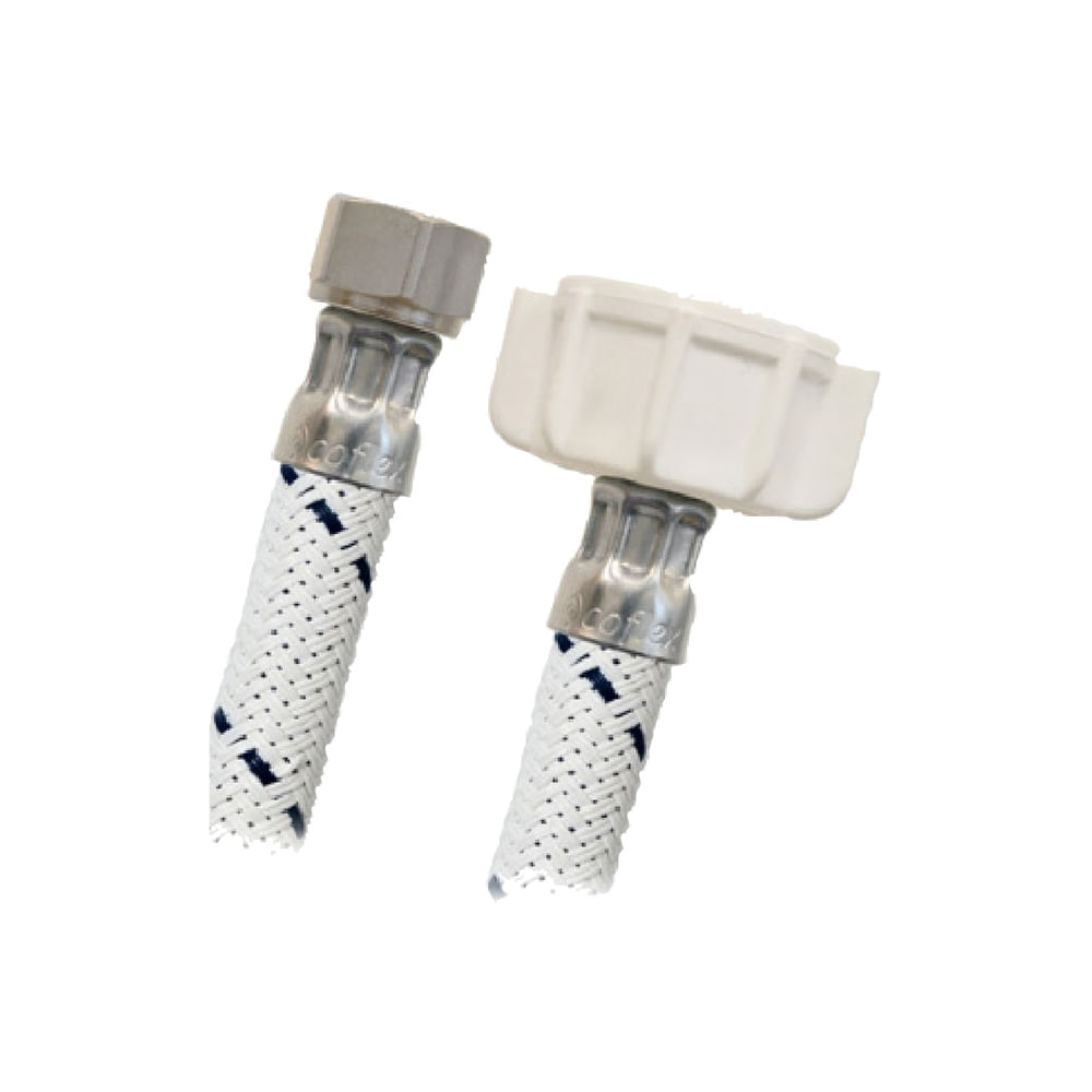 Manguera abasto coflex vinil inodo. 12. Trenzado de vinilo. 3/8 x 7/8 12