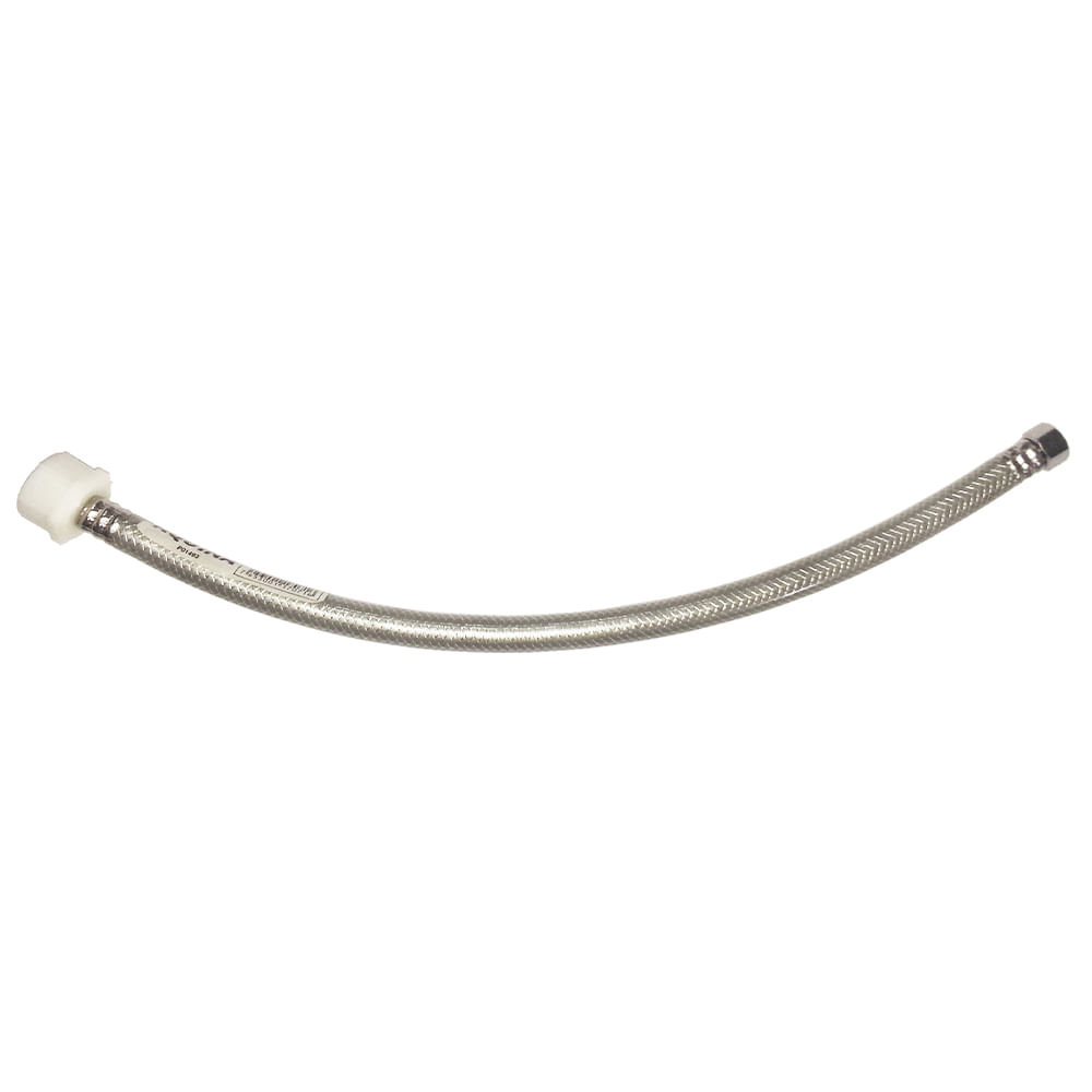 Manguera abasto gris para inodoro de 16 aquina. Pvc.